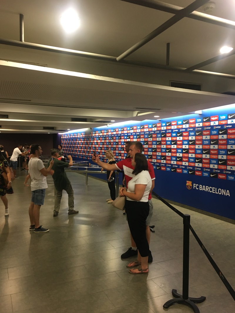 Camp Nou interjú zóna