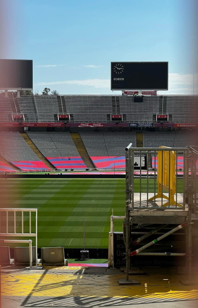 Olimpic Stadion Barcelona pitch