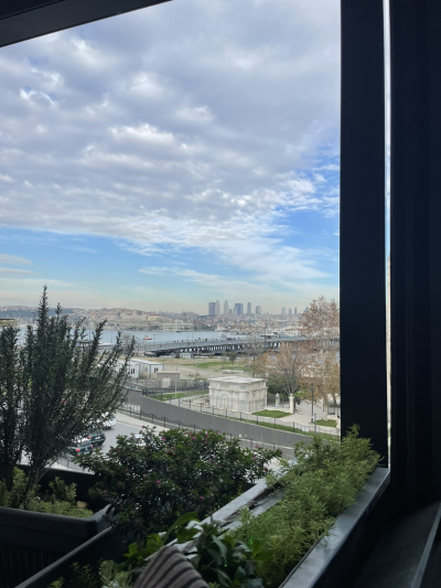 Istambul panorama from restaurant