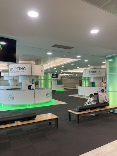 VIP hall at Estádió Jose Alvalade