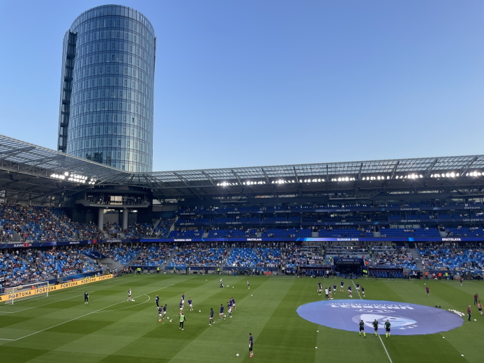 Tehelné pole Stadium inside